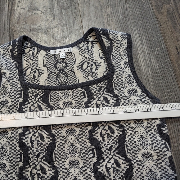 CAbi women's peplum gray sweater vest size small - Picture 5 of 7